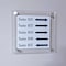 Azar Displays Floating Acrylic Gallery Wall Frames W/Slvr Stand Off Caps, Graphic Size:6x6in, Overall Size:9x9in, 4PK 105509-SLV-4PK - alternate 5